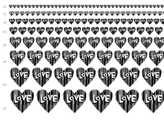 Cordel Valentine font waterfall